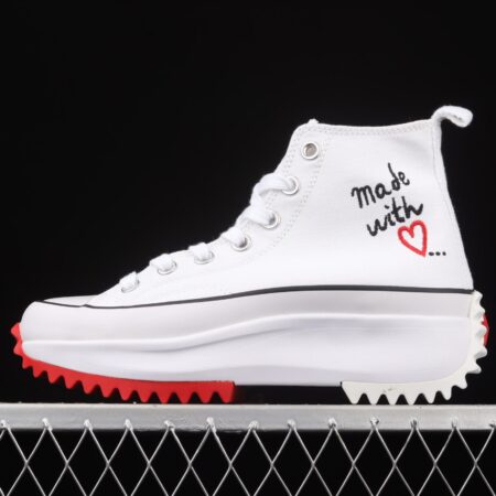 Converse Run Star Hike 1970 s Xiao Zhan Zhang Yuqi same Valentine's Day Limited muffin sawtooth thick sole raised canvas shoes 571874C