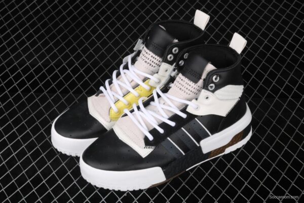 Adidas Rivalry RM Chi Boost FU6693 striped casual board shoes with thick soles and high uppers - Image 9