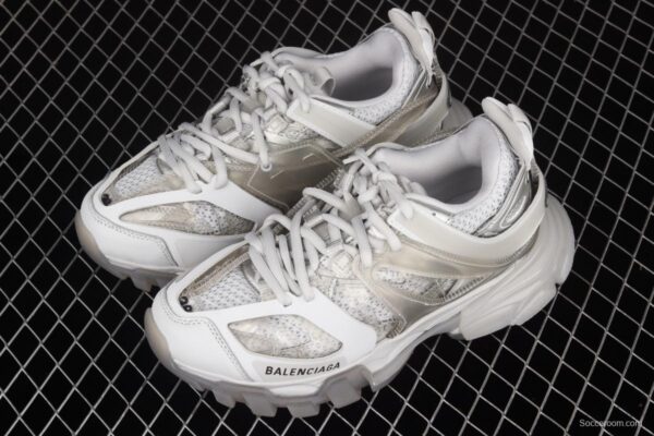 Balenciaga Sneaker Tess s.Gomma Res BI ALV/TIS EFF NUBUK/TIS E 2020 latest color matching trend running shoes W3BM41200 - Image 10
