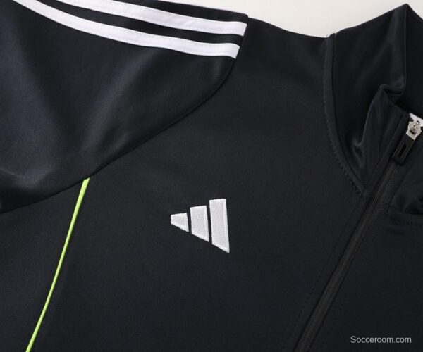2024 Adidas Black/Green Full Zipper Jacket+Pants - Image 6