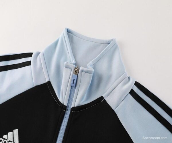 24/25 Juventus Light Blue/Black Full Zipper Jacket +Long Pants - Image 12