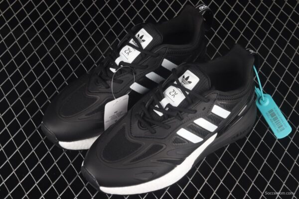 Adidas ZX 2K Boost 2.0 GZ9011 2021 Summer New Clover Popcorn vintage running shoes - Image 11