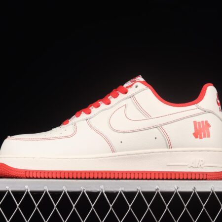 Undefeated x NIKE Air Force 1o07 Low low-top casual board shoes UN1315-801co-branded in white and red