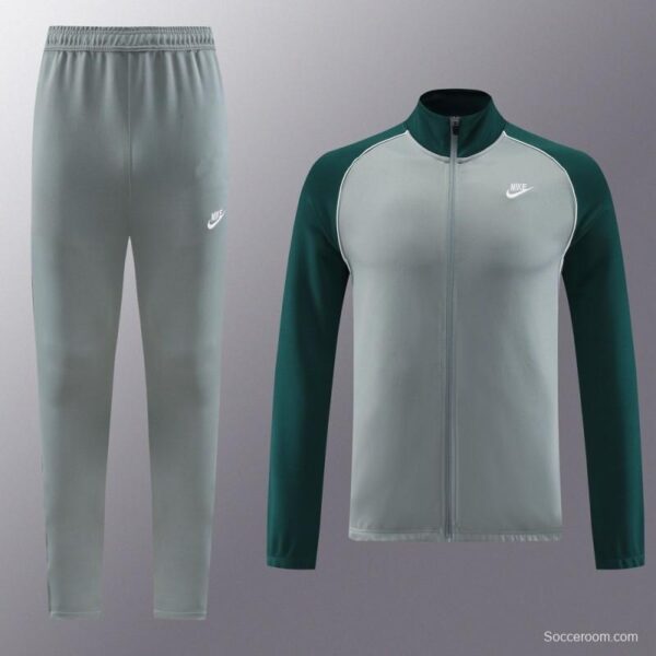 2023 NIKE Grey/Dark Green Hoodie Full Zipper Jacket +Pants - Image 20