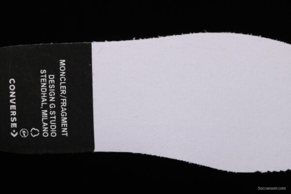 Fragment x Moncler x Converse 1970 S Fujiwara Hiroshi Fujiwara Lightning co-signed Chen Weiting with the same style collision graffiti classic low-top canvas shoes 169070C - Image 3
