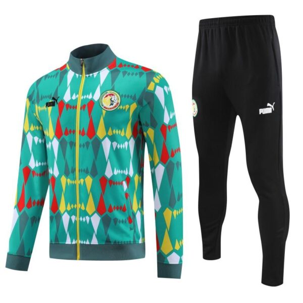 2024 Senegal Green Full Zipper Hoodie Jacket+Pants - Image 9