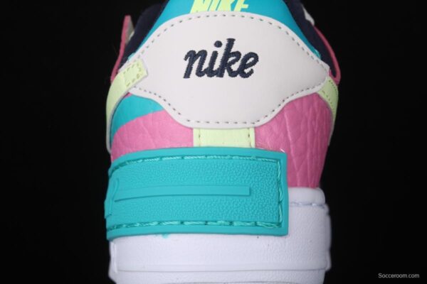 NIKE Air Force 1 ShAdidasow light weight heightened low-top 100-board shoes CK3172-001 - Image 5