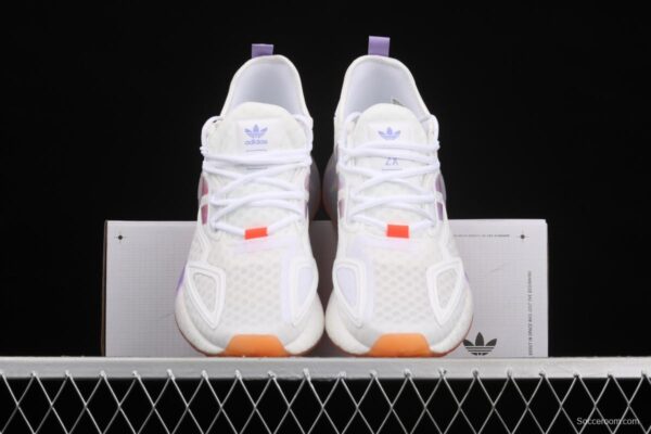 Adidas ZX 2K Boost GV7760 2020 summer new clover popcorn vintage running shoes - Image 12