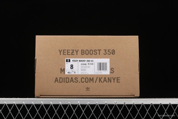 Adidasidas Yeezy 350 Boost V2 GY3438 Darth Coconut 350 second generation hollowed-out temperature change aurora borealis color matching - Image 12