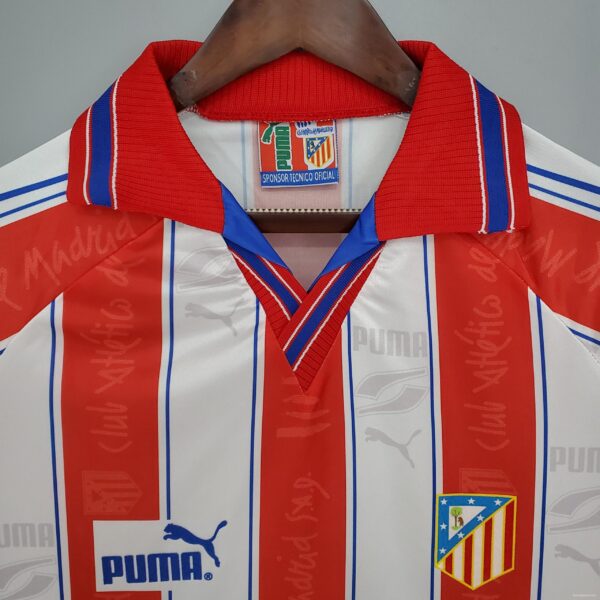 Retro Atletico Madrid 96/97 home Soccer Jersey - Image 7