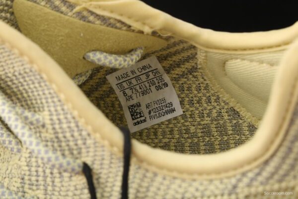 Adidas Yeezy 350 Boost V2 FV3255 Darth Coconut 350 second generation hollowed-out silk yellow star matching BASF popcorn - Image 6