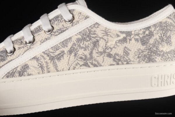Dior Walk'n Dior 21s embroidery series 3D canvas low upper shoes KCK211BWES19R - Image 7