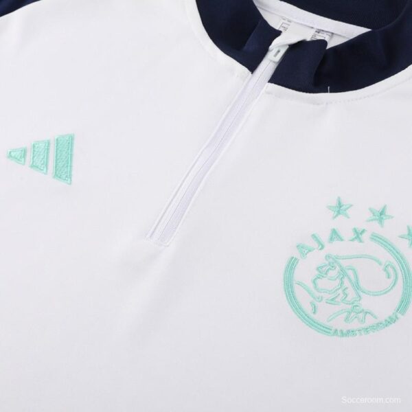 23/24 Ajax White Half Zipper Jacket+Pants - Image 3