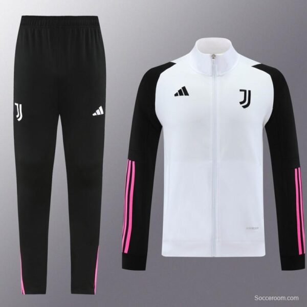 23/24 Juventus White Full Zipper Jacket+Pants - Image 21