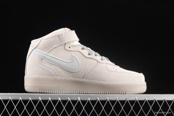 Reigning Champ x NIKE Air Force 120th 07 Mid defending champion six generations of 3M reflective Zhongbang casual board shoes GB0902-112 - Image 16