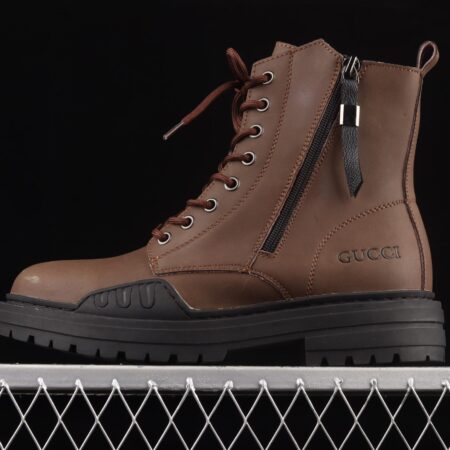 Gucci Screener GG High-Top Sneaker Gucci retro college style leisure Martin boots 02JPO605533