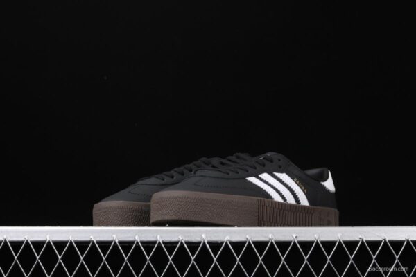 Adidas Sambarose B28156 clover retro black and white thick soles high board shoes - Image 12