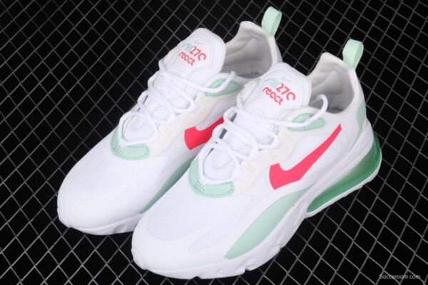 NIKE Air Max 270React new high-frequency mesh function half-palm air cushion cushioning running cloth shoes CV3025-100 - Image 10