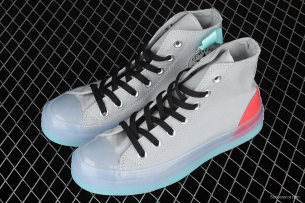 Converse Chuck Taylor All Star CX neutral crystal jelly soles hit color canvas high upper shoes 171693C - Image 10