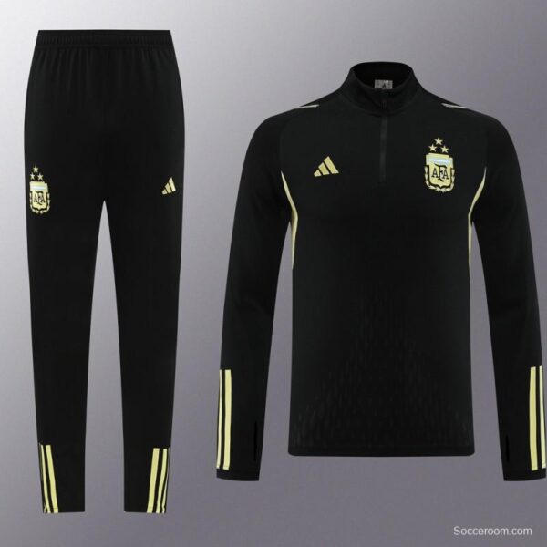 2023 Argentina Black Full Zipper Jacket+Pants - Image 19