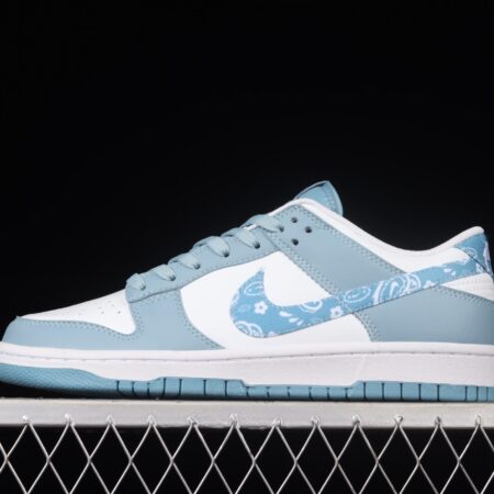 NIKE DUNK Low Green/blue paisley turquoise Paisley SB rebound fashion casual board shoes DH4401-101