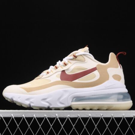 NIKE Air Max 270React new high frequency mesh hollowed-out half-palm air cushion running shoes AT6174-700