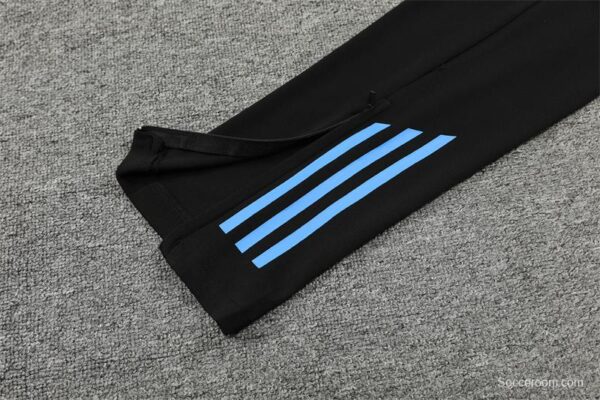 2024 Argentina Black Half Zipper Jacket+Long Pants - Image 2