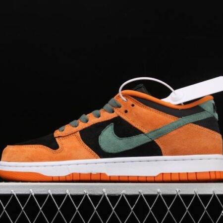 NIKE SB DUNK Low SP Ceramic dunk series carrot yellow and black low-side leisure sports skateboard shoes DA1469-001