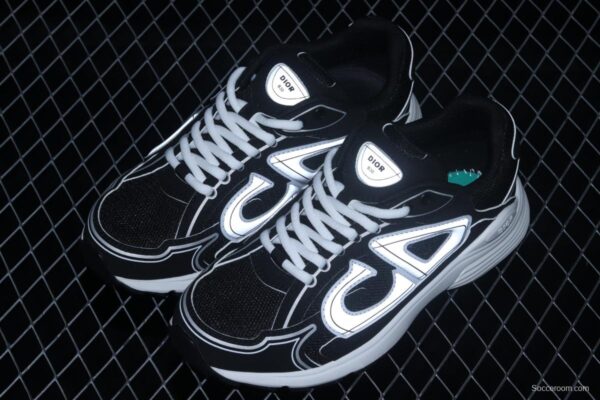 Dior B30 Microfiber Mesh B30 CD series sports shoes LY66140 Black - Image 10