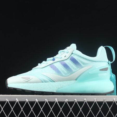 Adidas ZX 2K Boost 2.0 GZ7826 2021 Summer New Clover Popcorn vintage running shoes