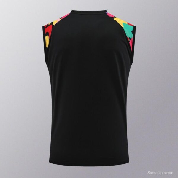 24/25 Manchester United Black Vest Jeresy+Shorts - Image 14
