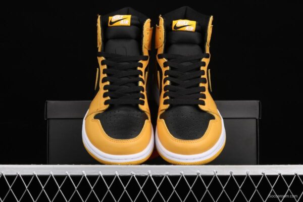 Air Jordan 1 High OG Pollen black and yellow 555088-701 - Image 12