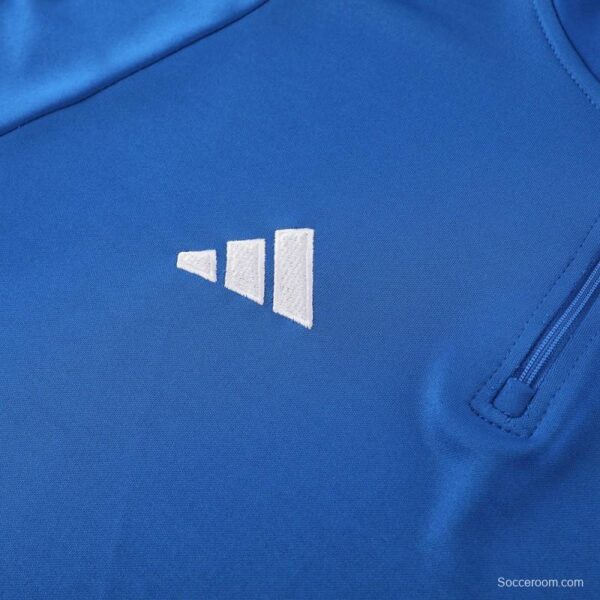 2024 Adidas Blue Half Zipper Jacket+Pants - Image 5