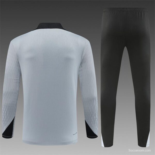 2024 South Korea Grey Half Zipper Jacket+Long Pants - Image 13