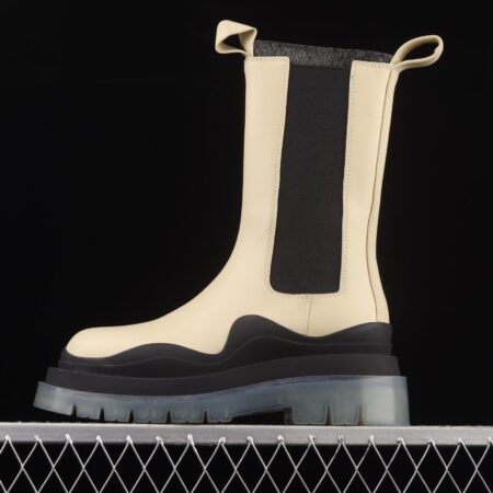 Bottega Veneta high-top casual leather boots