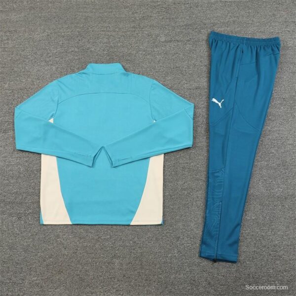 24/25 Olympique Marseille Lake Green Half Zipper Jacket+Long Pants - Image 15