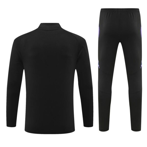 2024 Germany Black Half Zipper Jacket+Long Pants - Image 16