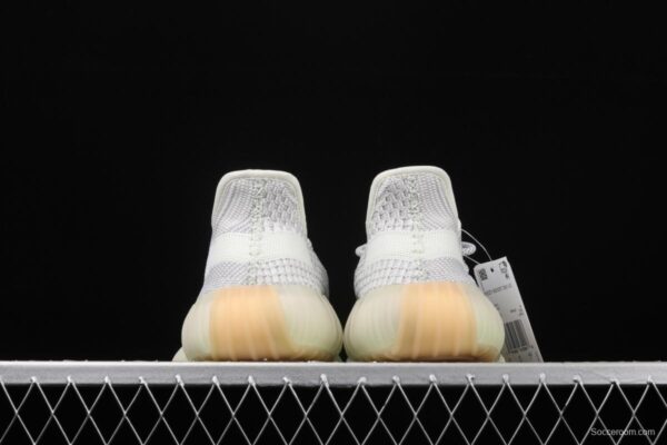 Adidas Yeezy Boost 350 V2 Tailgate FX4348 Darth Coconut 350 second generation hollowed-out Asian grey angel color BASF popcorn - Image 14