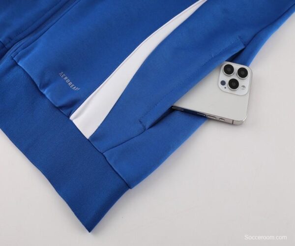 2024 Adidas Blue Half Zipper Jacket+Pants - Image 7