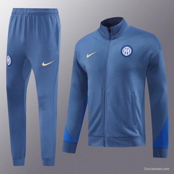 24/25 Inter Milan Blue Full Zipper Jacket +Long Pants - Image 15