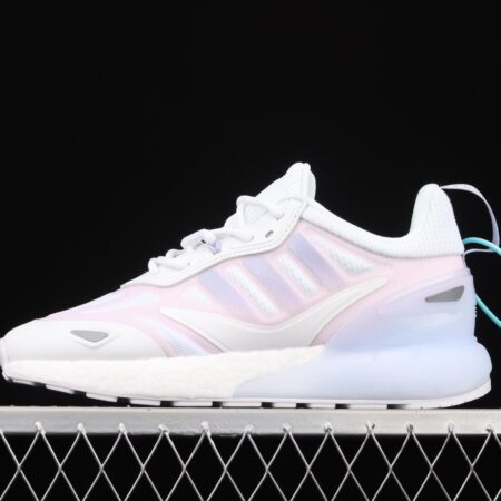 Adidas ZX 2K Boost 2.0 GZ7824 2021 Summer New Clover Popcorn vintage running shoes