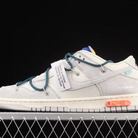 OFF-White x NIKE DUNK Low OW suede SB buckle rebound fashion casual board shoes DJ0950-111,