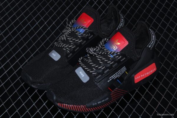 Adidas NMD R1 Boost V2 FY1452 second generation elastic knitted surface popcorn running shoes - Image 9