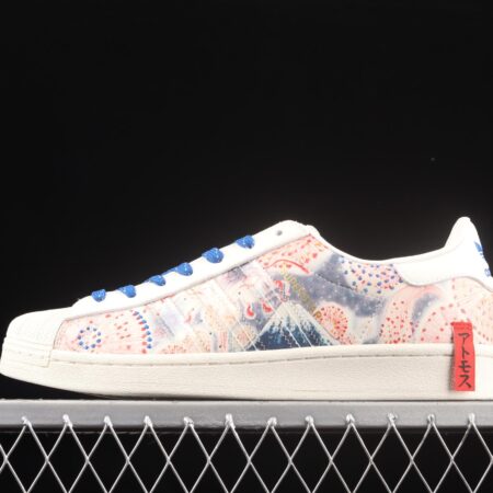 Adidas Superstar SST Stmos GX7791 joint style floating world painted shell head full-head casual board shoes