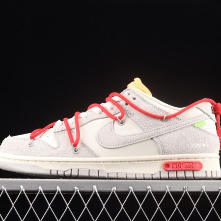 OFF-White x NIKE DUNK Low OW suede SB buckle rebound fashion casual board shoes DJ0950-103