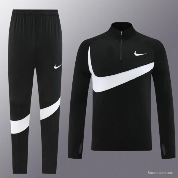 2024 Nike Black/White Half Zipper Jacket+Pants - Image 16