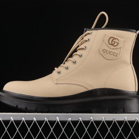 Gucci Screener GG High-Top Sneaker Gucci retro college style leisure Martin boots JPO605535