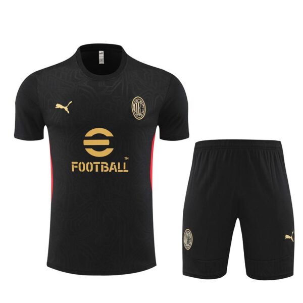 24/25 AC Milan Black Short Sleeve Jersey+Shorts - Image 16