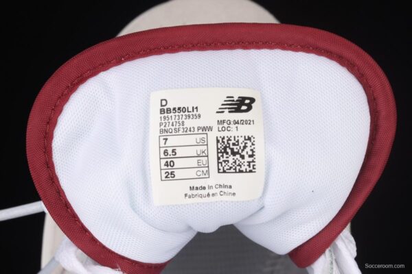 New Balance BB550 series new balanced leather neutral casual running shoes BB550LI1 - Image 5