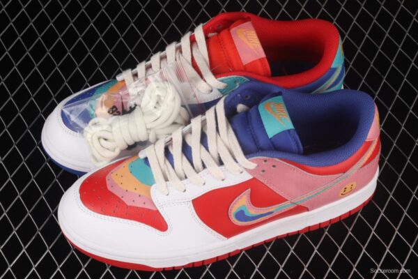 Cactusplantfleamarket x NIKE DUNK Low Rainbow smiley face joint style rainbow mandarin duck joint style low-side sports leisure board shoes LF4587-001 - Image 10